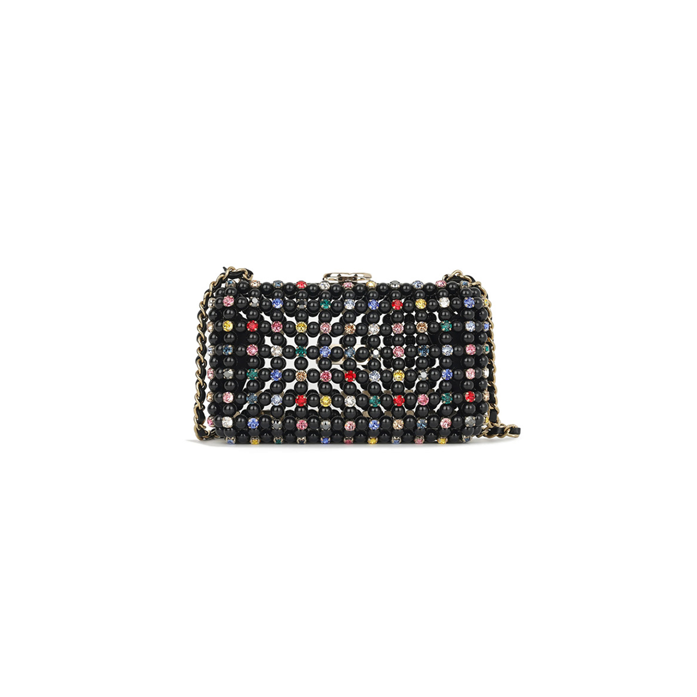 CHANEL MASTER CRUISE 23 GLASS PEARLS EVENING BAG (16*9*4.5cm)